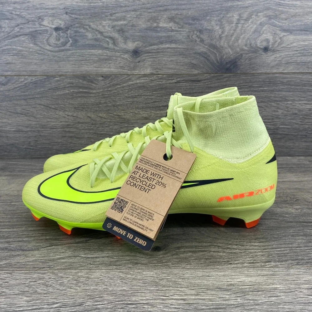 Nike Mercurial Superfly 10 Pro Soccer Cleats Mens 10 Volt Yellow HF9433-300